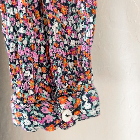 Patrons of Peace Floral Smocked Longsleeve Top - Picture 8 of 9